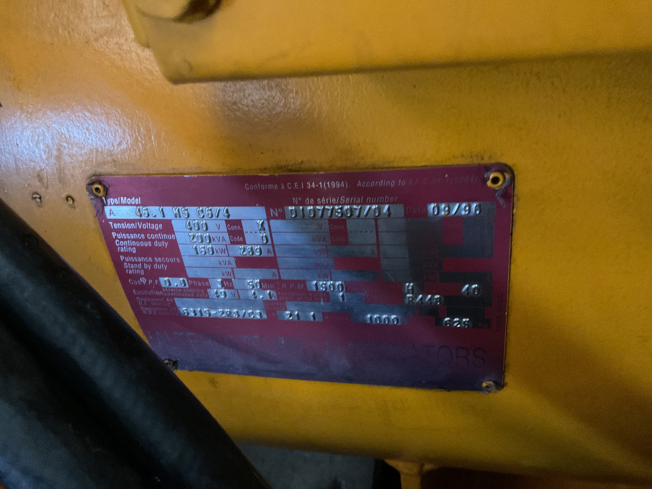 Volvo SDMO generator set. 200KVA. Very complete. Tested and approved. - Generator electric: Foto 4 Volvo SDMO generator set. 200KVA. Very complete. Tested and approved. - Generator electric: Foto 4