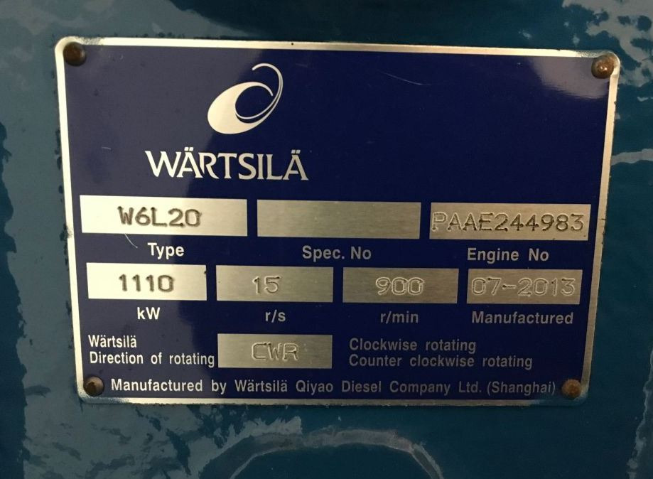 Wartsila W6L20, 1765 KVABrand new - Generator electric: Foto 5 Wartsila W6L20, 1765 KVABrand new - Generator electric: Foto 5