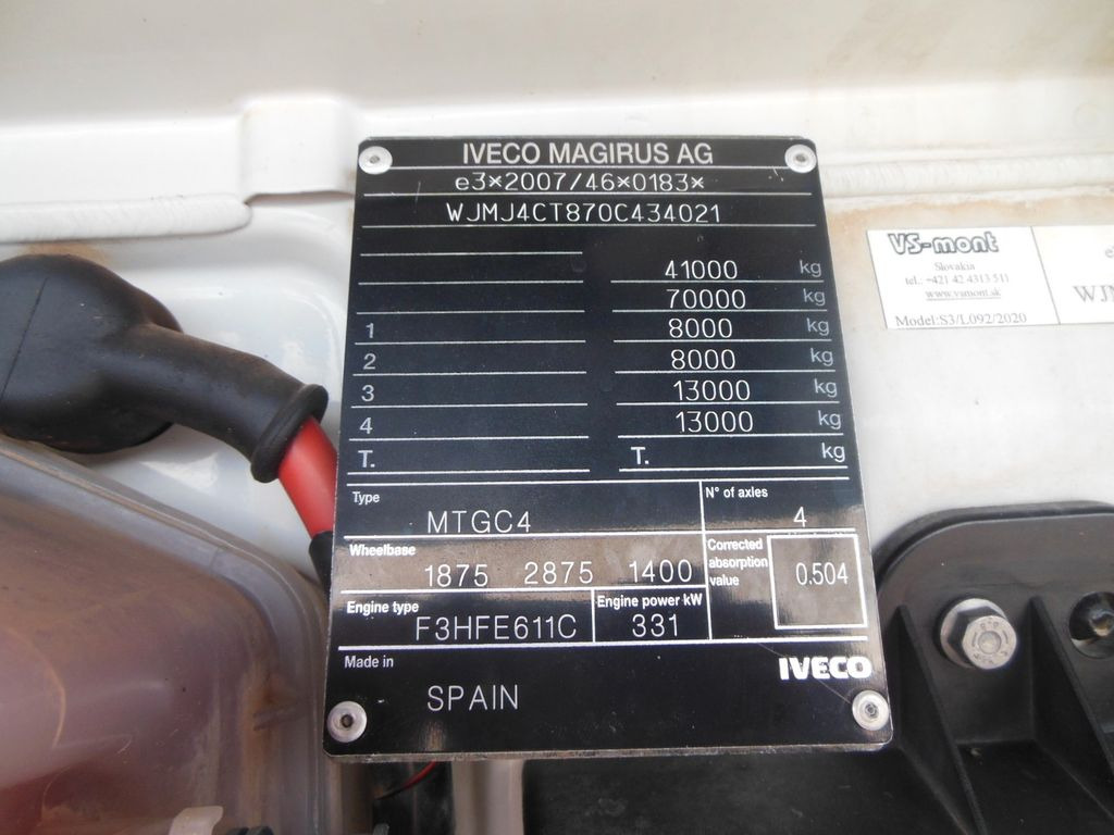 Camion basculantă Iveco TRAKKER AD410T45W, 8X8, BORDMATIC, AHK Iveco TRAKKER AD410T45W, 8X8, BORDMATIC, AHK: Foto 29