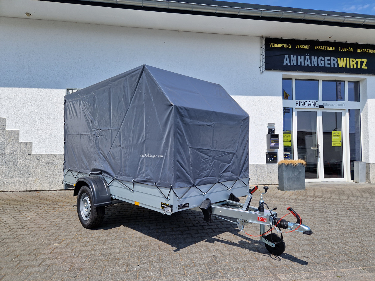 Aluliner Planen Anhänger GTB 1200 301x126x150cm +Hochplane grau schräg (M) 1200kg Aktion - Remorca auto: Foto 2 Aluliner Planen Anhänger GTB 1200 301x126x150cm +Hochplane grau schräg (M) 1200kg Aktion - Remorca auto: Foto 2