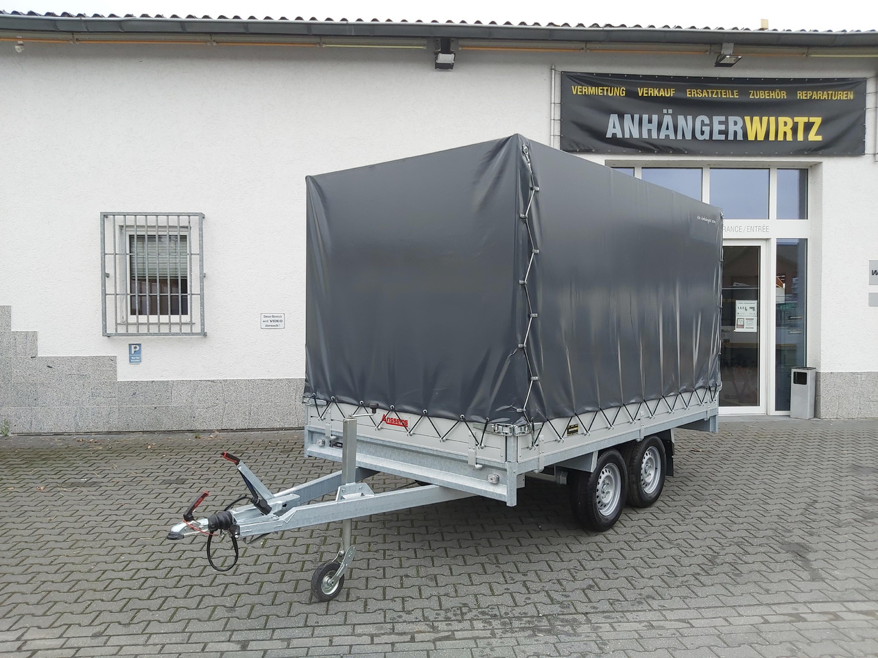 Anssems Hochlader PSX - S 2500 325x178x30cm 180cm Hochplane grau (L) 2500kg Aktion - Remorcă cu prelată: Foto 1 Anssems Hochlader PSX - S 2500 325x178x30cm 180cm Hochplane grau (L) 2500kg Aktion - Remorcă cu prelată: Foto 1