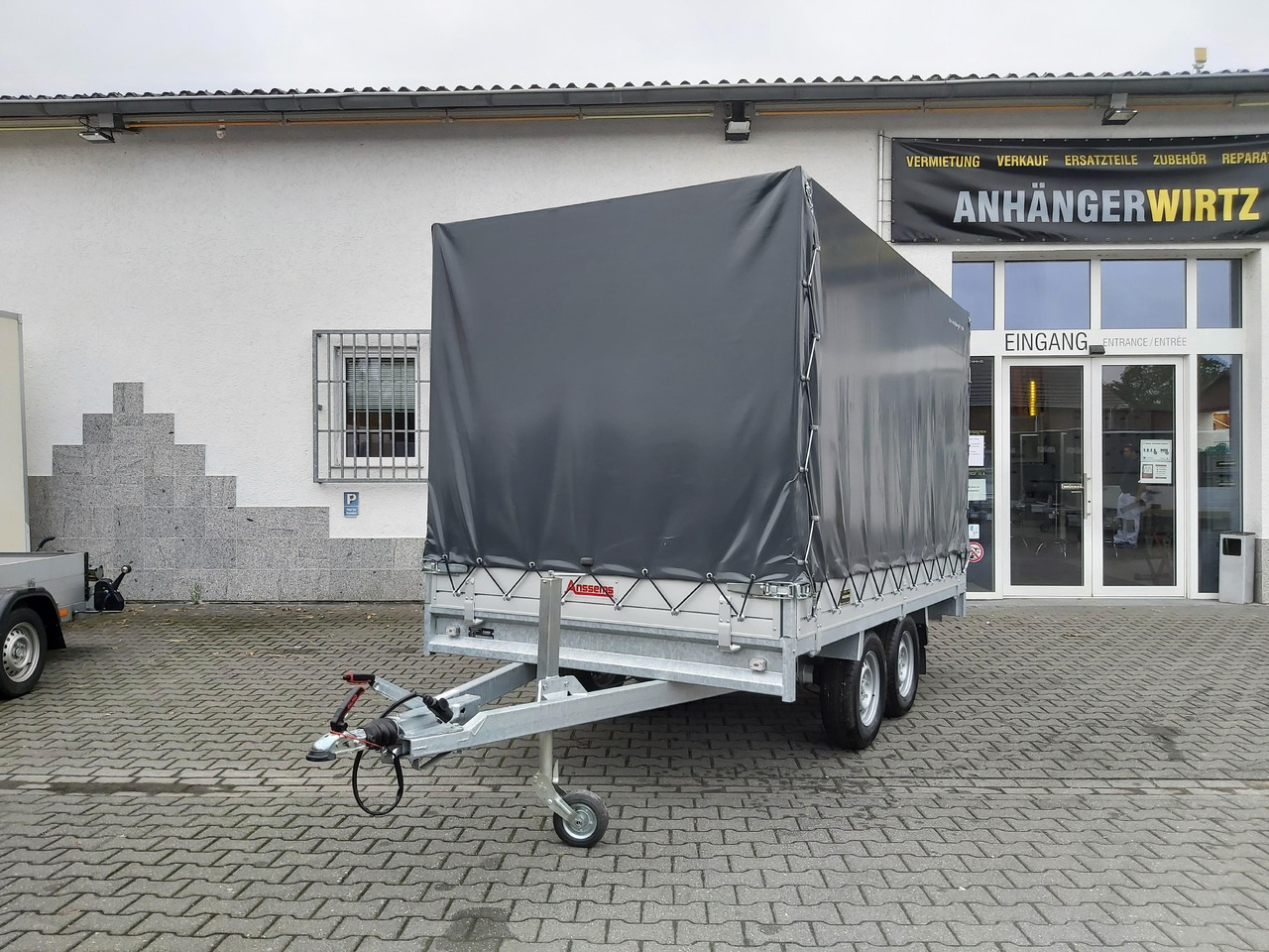 Anssems Hochlader PSX - S 2500 325x178x30cm 180cm Hochplane grau (L) 2500kg Aktion - Remorcă cu prelată: Foto 4 Anssems Hochlader PSX - S 2500 325x178x30cm 180cm Hochplane grau (L) 2500kg Aktion - Remorcă cu prelată: Foto 4