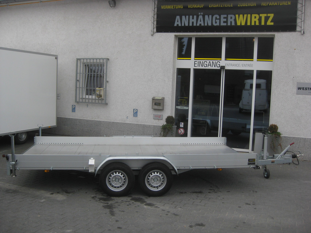 Anssems Transporter AMT 2500 407x180x18cm Aluboden Alurampen Seilwinde 2500kg online - Remorcă transport auto: Foto 3 Anssems Transporter AMT 2500 407x180x18cm Aluboden Alurampen Seilwinde 2500kg online - Remorcă transport auto: Foto 3
