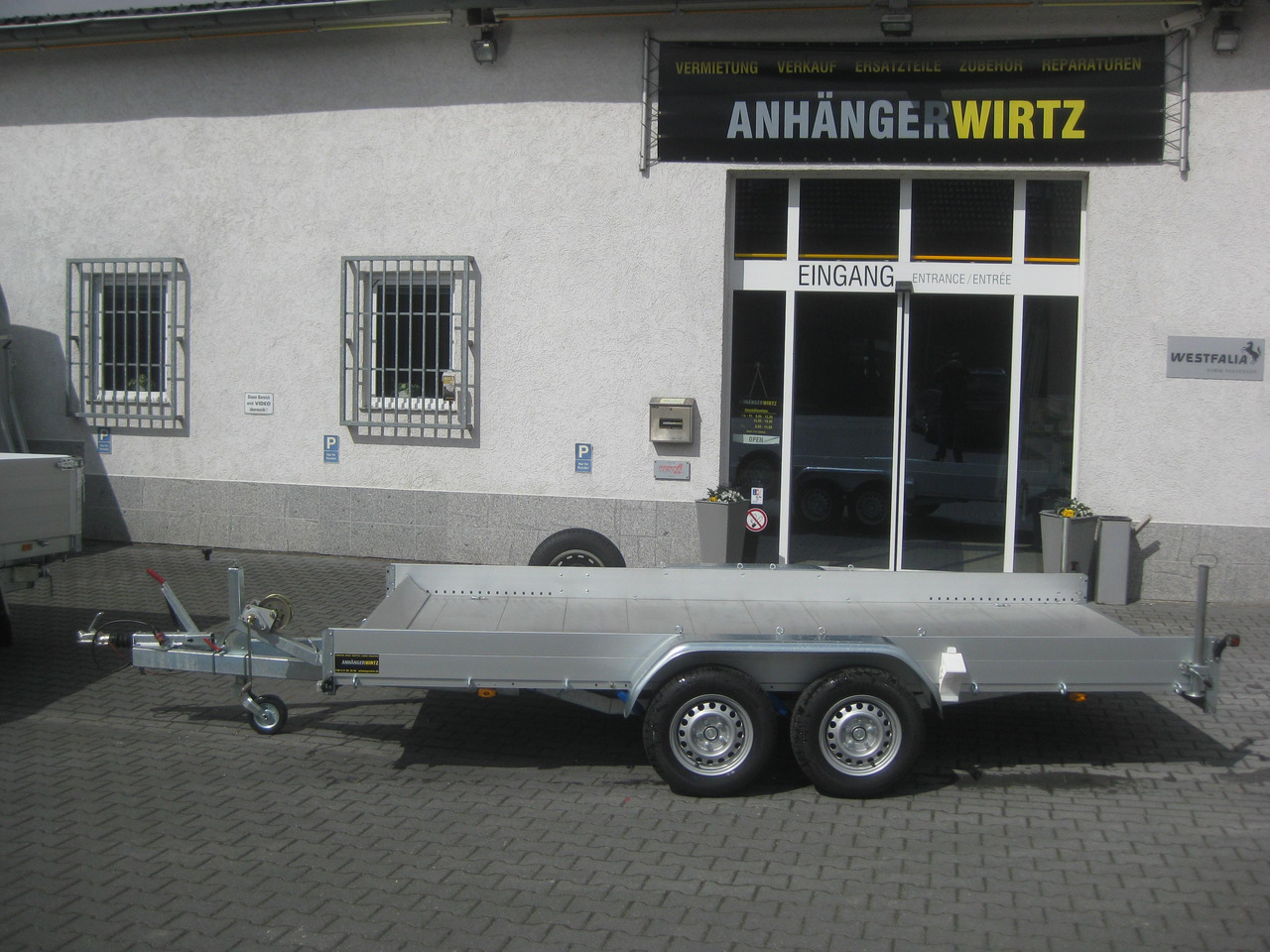Anssems Transporter AMT 2500 407x180x18cm Aluboden Alurampen Seilwinde 2500kg online - Remorcă transport auto: Foto 2 Anssems Transporter AMT 2500 407x180x18cm Aluboden Alurampen Seilwinde 2500kg online - Remorcă transport auto: Foto 2