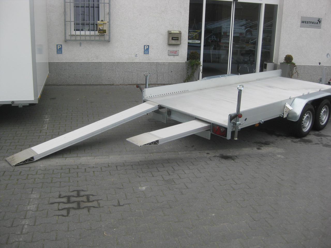 Remorcă platformă Anssems Transporter AMT 2500 440x190x18cm Aluboden Alurampen Seilwinde 2500kg Modell 22: Foto 6 Remorcă platformă Anssems Transporter AMT 2500 440x190x18cm Aluboden Alurampen Seilwinde 2500kg Modell 22: Foto 6