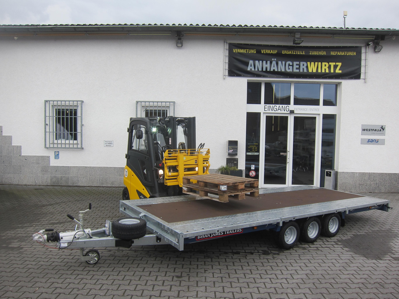 Brian James Trailer CarGO Connect 500x225cm Plateau Tridem 10" 3500kg 22 - Remorcă platformă: Foto 4 Brian James Trailer CarGO Connect 500x225cm Plateau Tridem 10" 3500kg 22 - Remorcă platformă: Foto 4