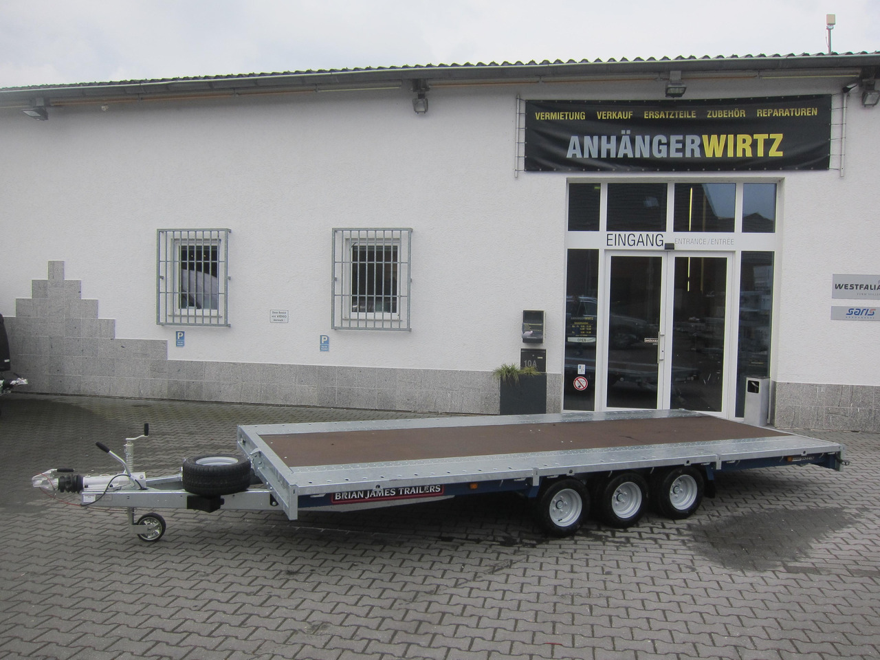Brian James Trailer CarGO Connect 500x225cm Plateau Tridem 10" 3500kg 22 - Remorcă platformă: Foto 1 Brian James Trailer CarGO Connect 500x225cm Plateau Tridem 10" 3500kg 22 - Remorcă platformă: Foto 1