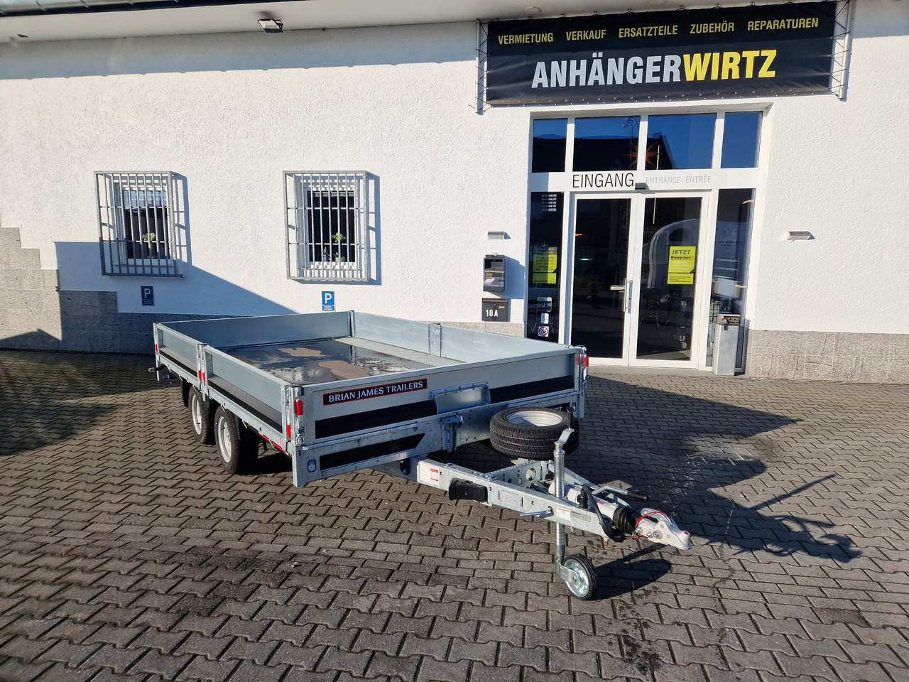 Remorcă platformă Brian James Trailer Connect 360x215x30cm Blackline Bordwände LED 12" (L) 3500kg: Foto 6