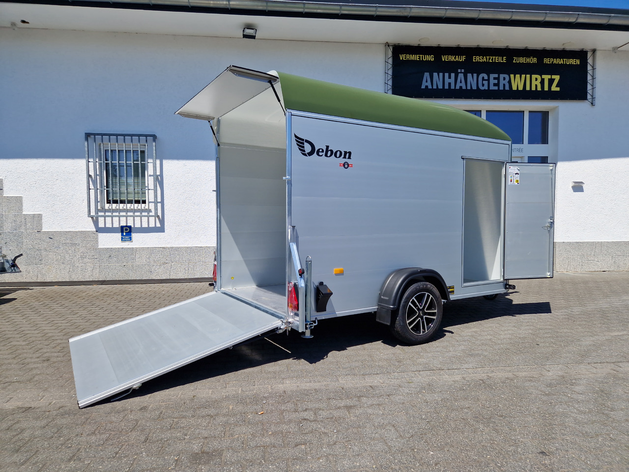 Remorca auto Cargo Roadster 400 312x164x184cm Alu Poly green Alufelgen Aluboden Pullman 1300kg 100km/H: Foto 10