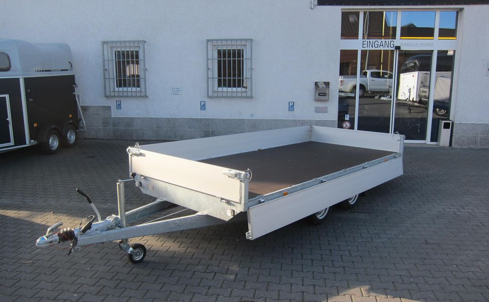 Hochlader 406x200x30cm 13" niedrig Fahrwerk (XL) 3500kg AKTION - Remorcă platformă: Foto 1 Hochlader 406x200x30cm 13" niedrig Fahrwerk (XL) 3500kg AKTION - Remorcă platformă: Foto 1