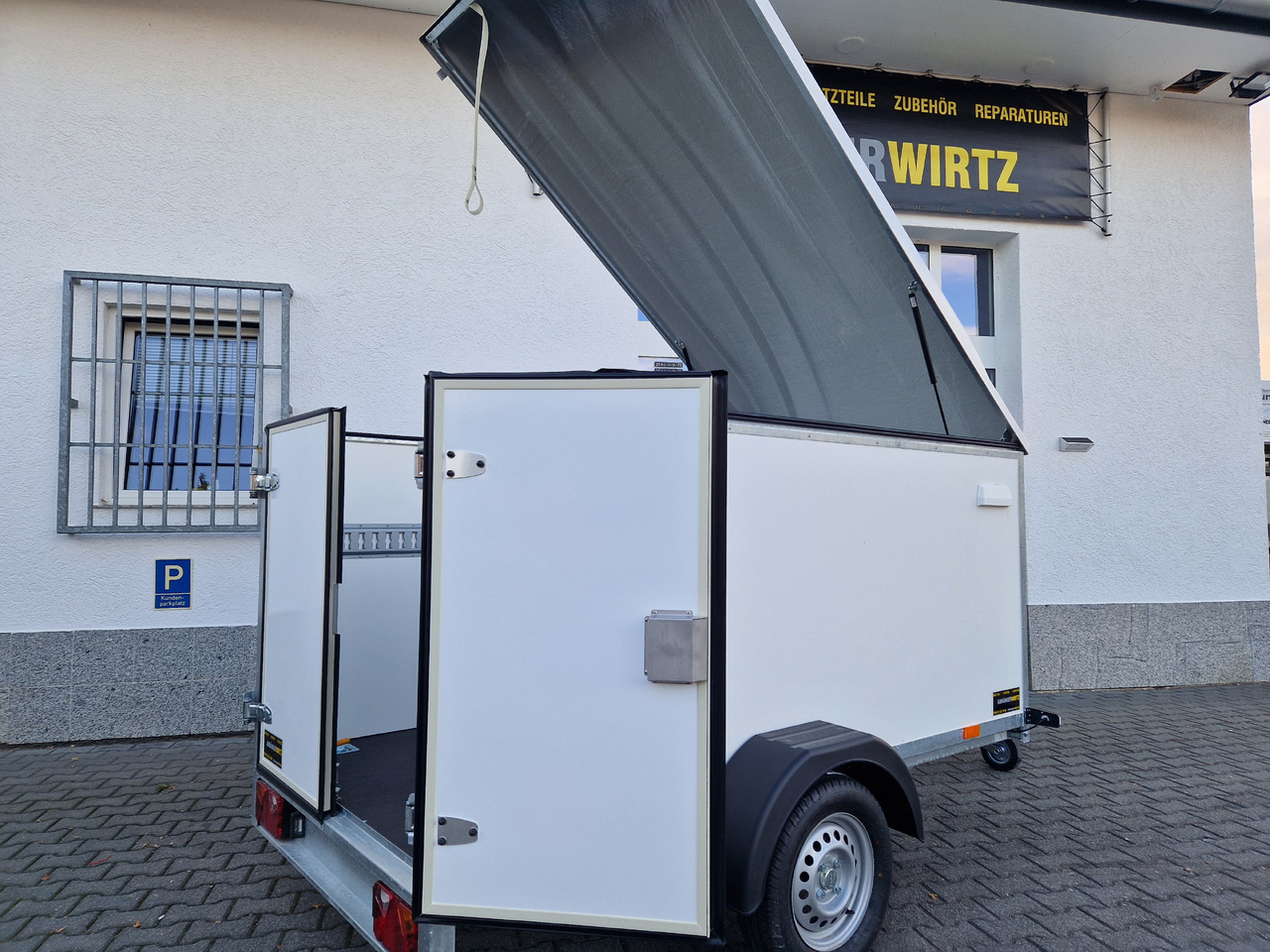 Remorca auto Kargo Deckel TFDL 250.00 U 245x130x140cm Hecktüren Stützen (S) 100km/H 750kg: Foto 8