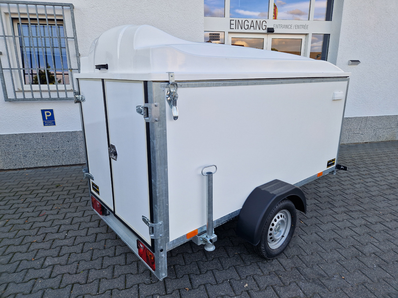 Remorca auto Kargo Deckel TFDL 250.00 U 245x130x140cm Hecktüren Stützen (S) 100km/H 750kg: Foto 11