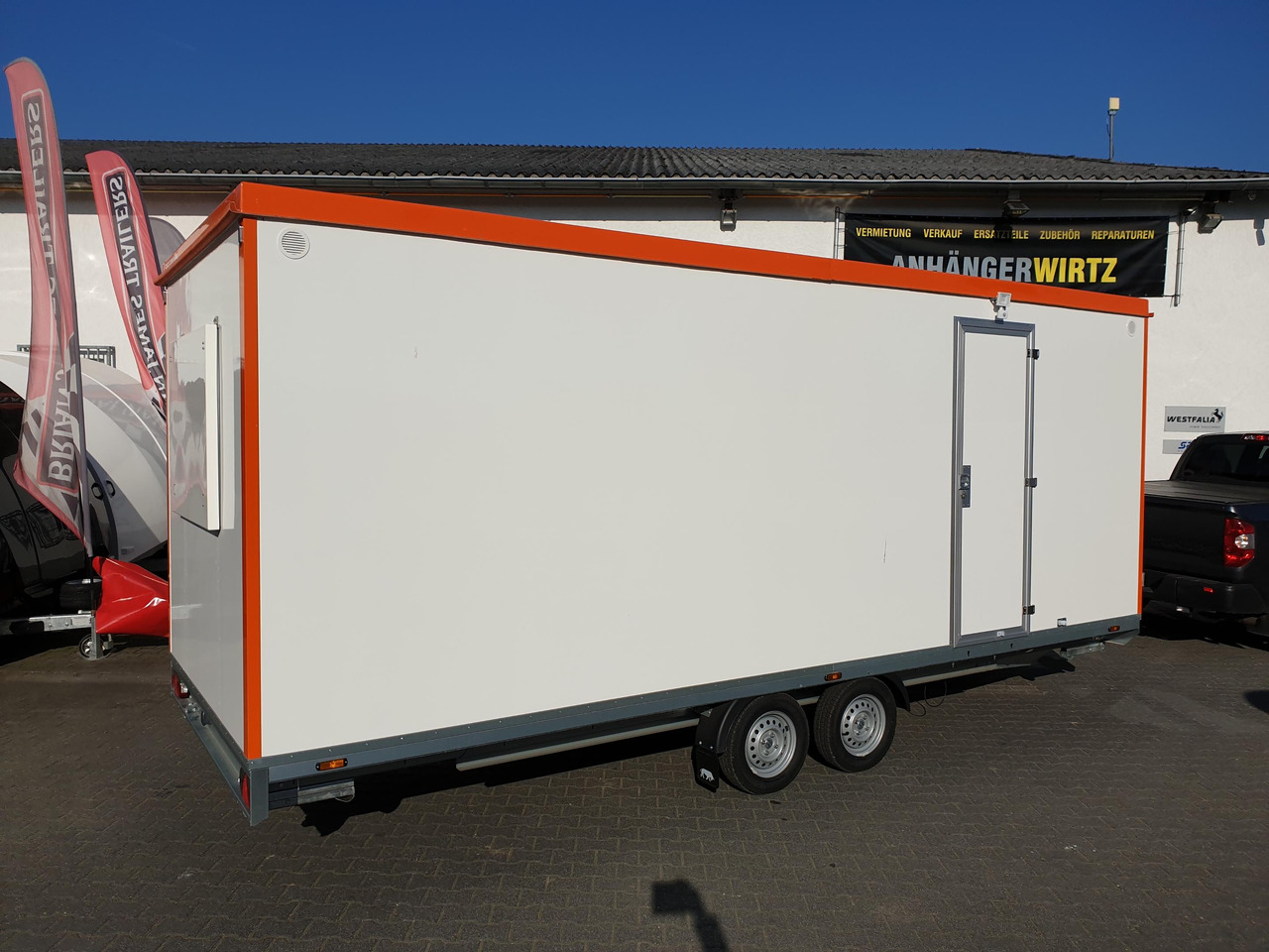 Mobiles Büro 612x222x220cm Tür + Fenster + WC Raum (XXXL) 2000kg - Container locuibil, Remorcă: Foto 2 Mobiles Büro 612x222x220cm Tür + Fenster + WC Raum (XXXL) 2000kg - Container locuibil, Remorcă: Foto 2