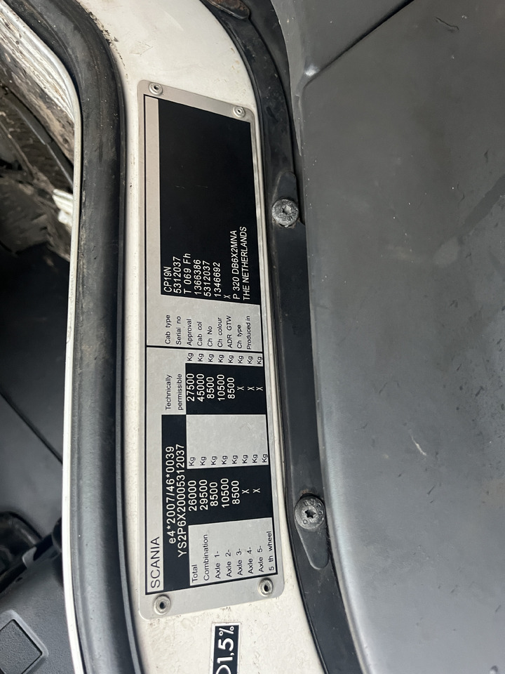 Scania P320 6x2 Chassis Cab - Camion şasiu: Foto 5 Scania P320 6x2 Chassis Cab - Camion şasiu: Foto 5
