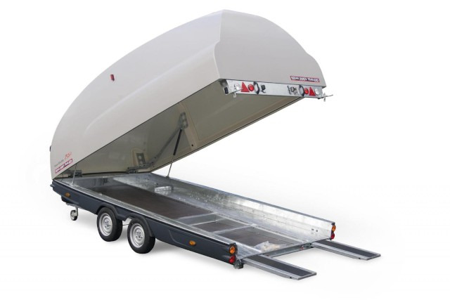 Brian James Race Shuttle 2, 300-1011, 4300 x 1950 mm, 2,6 to. - Remorcă transport auto: Foto 1 Brian James Race Shuttle 2, 300-1011, 4300 x 1950 mm, 2,6 to. - Remorcă transport auto: Foto 1