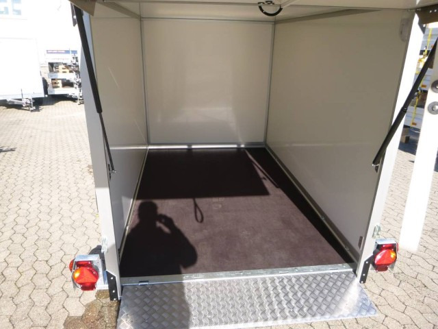 Humbaur Koffer Absenkanhänger mit E-Pumpe HKT 183117-18P, 100 km/h 1,8 t. 3100 x 1765 x 1800 mm - Remorcă furgon: Foto 3 Humbaur Koffer Absenkanhänger mit E-Pumpe HKT 183117-18P, 100 km/h 1,8 t. 3100 x 1765 x 1800 mm - Remorcă furgon: Foto 3