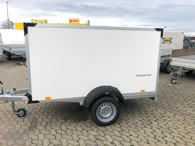 Humbaur Koffer HK 132513-13P, 100 km/h 1,3 t. 2510 x 1310 x 1400 mm - Remorcă furgon: Foto 4 Humbaur Koffer HK 132513-13P, 100 km/h 1,3 t. 2510 x 1310 x 1400 mm - Remorcă furgon: Foto 4