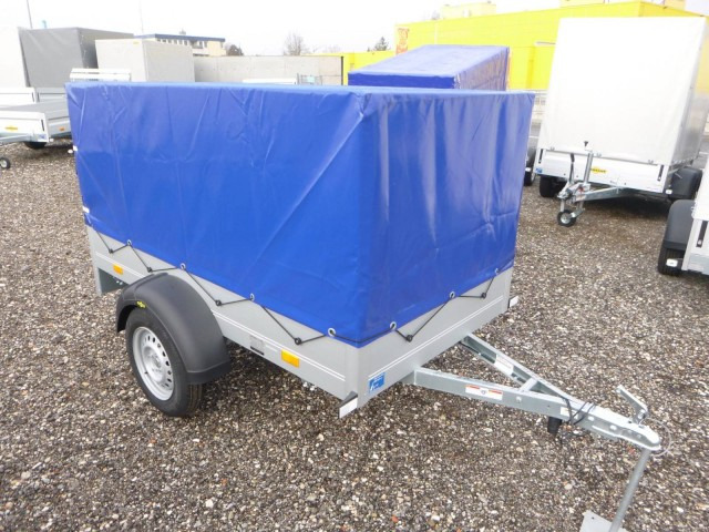 Humbaur Startrailer H 752010 mit Hochplane 750 kg 2050x1095x300mm - Remorca auto: Foto 1 Humbaur Startrailer H 752010 mit Hochplane 750 kg 2050x1095x300mm - Remorca auto: Foto 1