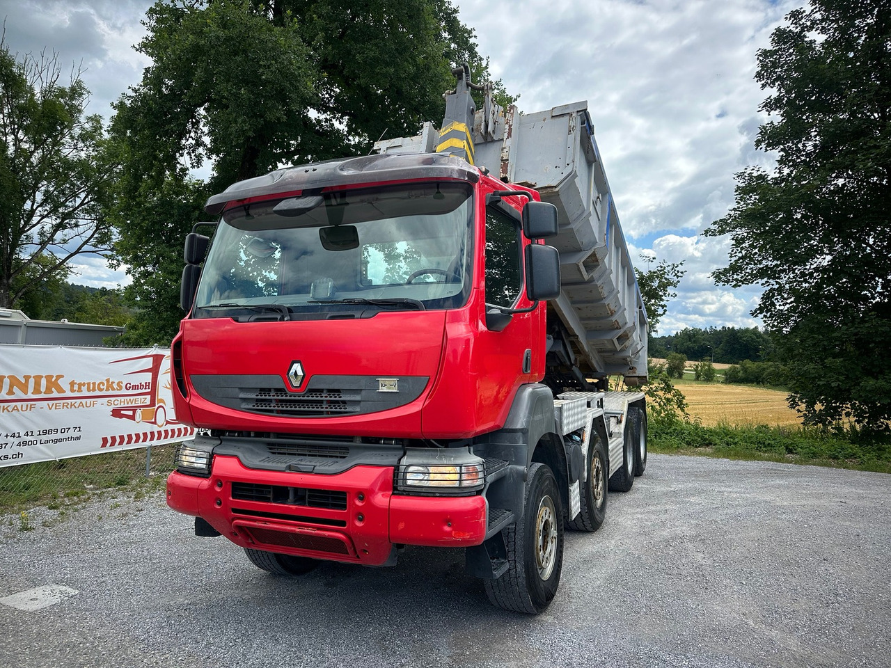 RENAULT / RENAULT TRUCKS Kerax 450 8x2 Abroller - Camion cu cârlig: Foto 1 RENAULT / RENAULT TRUCKS Kerax 450 8x2 Abroller - Camion cu cârlig: Foto 1