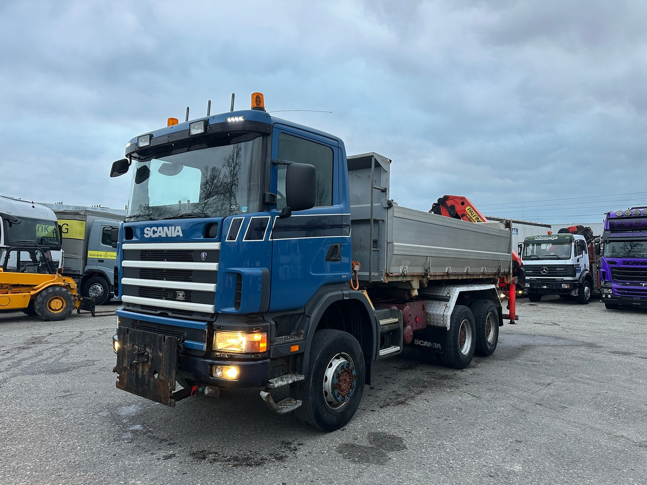 SCANIA R420 6x6 Kran PK16000 - Camion basculantă, Camion cu macara: Foto 1 SCANIA R420 6x6 Kran PK16000 - Camion basculantă, Camion cu macara: Foto 1