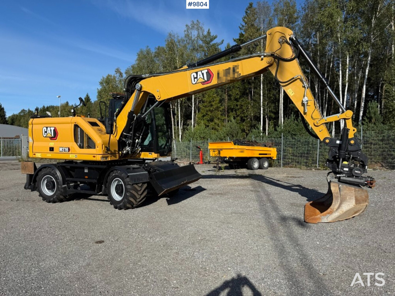 CAT M316 wheel excavator with tiltrotator, 3D excavation system, and grader bucket - Excavator pe roţi: Foto 1 CAT M316 wheel excavator with tiltrotator, 3D excavation system, and grader bucket - Excavator pe roţi: Foto 1