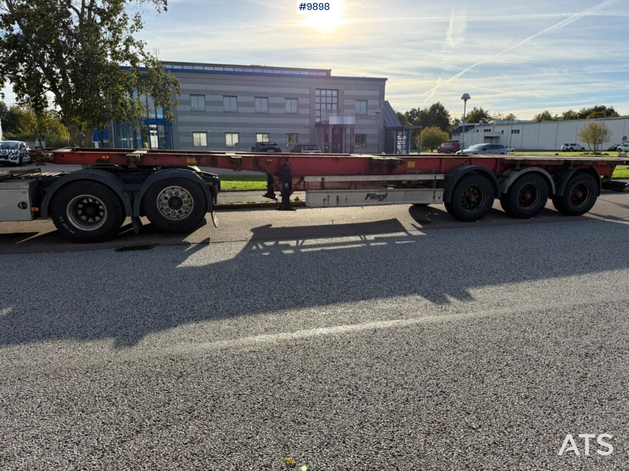 Container chassis Fliegl SDS 400 - Semiremorcă transport containere/ Swap body: Foto 3 Container chassis Fliegl SDS 400 - Semiremorcă transport containere/ Swap body: Foto 3