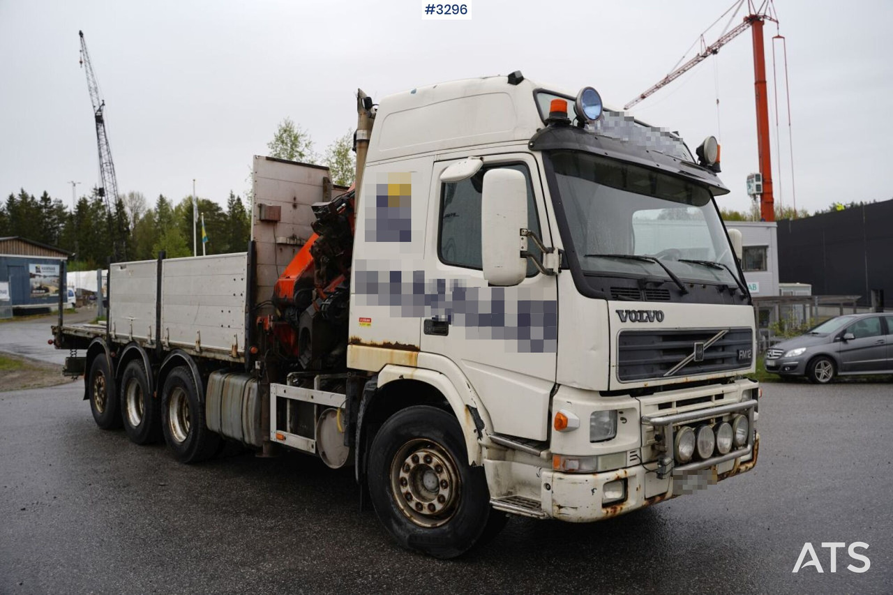 Crane Truck Volvo FM12-39 8X4*4 (SEE VIDEO) - Camion cu macara, Camion platformă: Foto 2 Crane Truck Volvo FM12-39 8X4*4 (SEE VIDEO) - Camion cu macara, Camion platformă: Foto 2