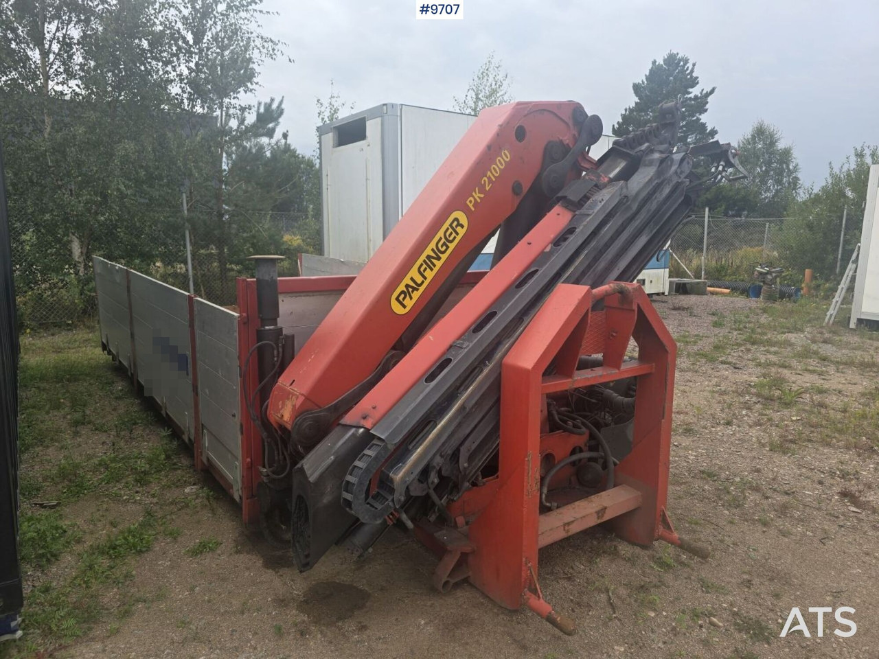Crane flatbed Palfinger 21 t/m - Platformă cu obloane: Foto 1 Crane flatbed Palfinger 21 t/m - Platformă cu obloane: Foto 1