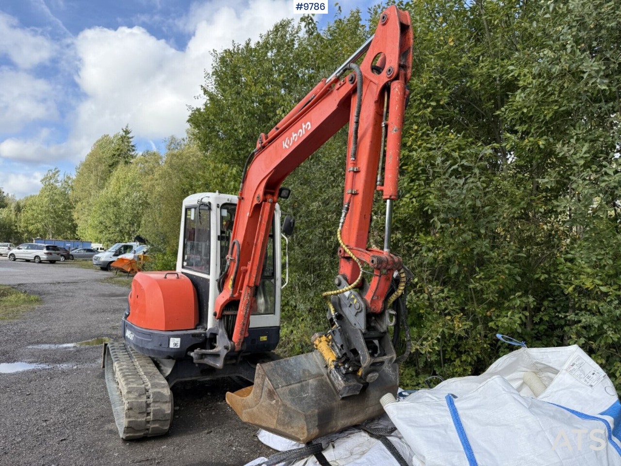 Kubota U45-3a crawler excavator with tiltrotator and buckets - Mini excavator: Foto 2 Kubota U45-3a crawler excavator with tiltrotator and buckets - Mini excavator: Foto 2