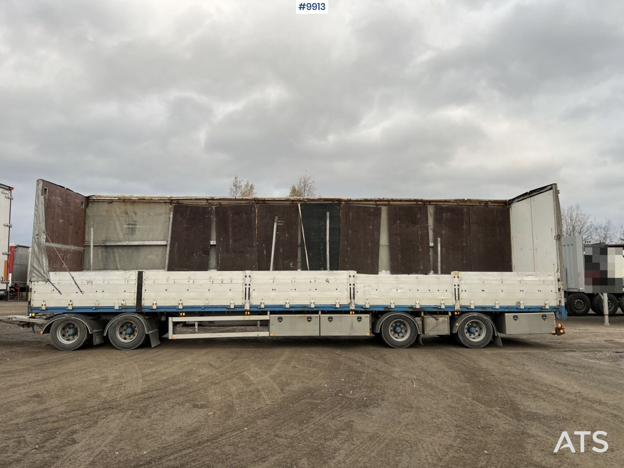 PARATOR SCV 18-20 Truck trailer with folding sides - Remorcă platformă: Foto 2 PARATOR SCV 18-20 Truck trailer with folding sides - Remorcă platformă: Foto 2