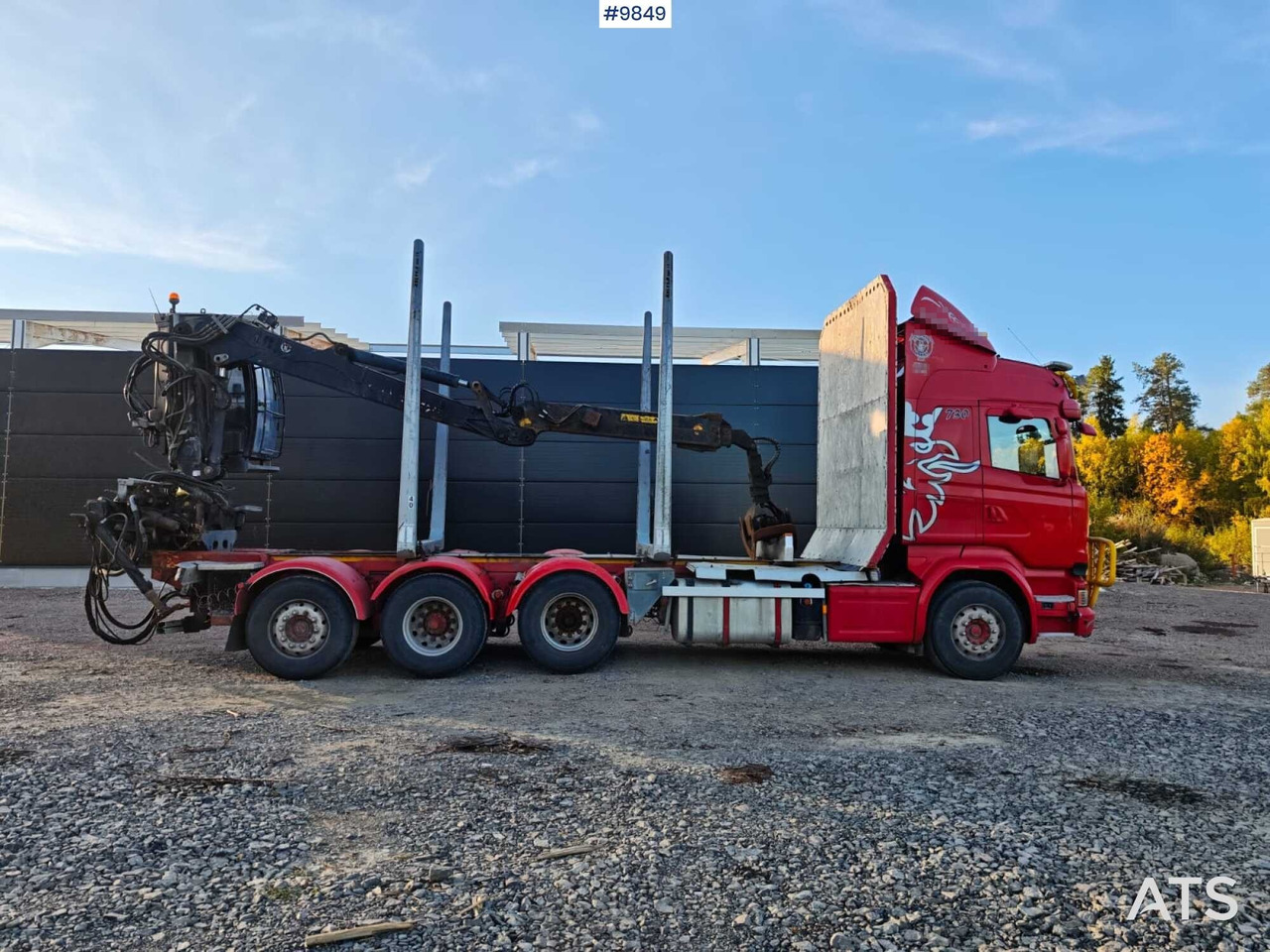 Scania R730 Tridem Timber Truck with Loglift F125S Crane (VIDEO) - Camion forestier, Camion cu macara: Foto 3 Scania R730 Tridem Timber Truck with Loglift F125S Crane (VIDEO) - Camion forestier, Camion cu macara: Foto 3