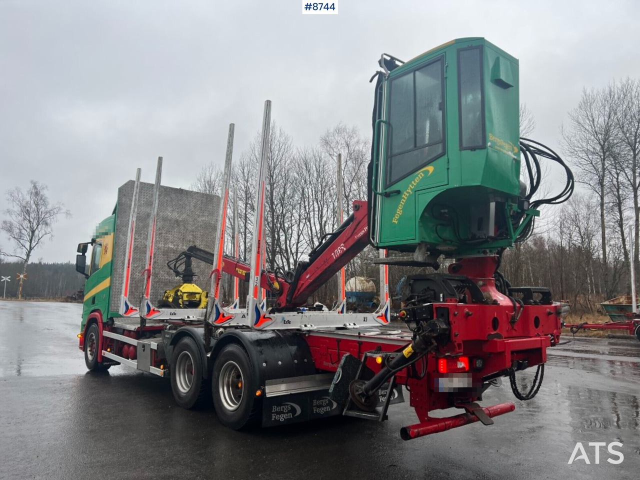 Timber Truck Scania R650 B 6X4 NB with crane - Camion forestier: Foto 3 Timber Truck Scania R650 B 6X4 NB with crane - Camion forestier: Foto 3