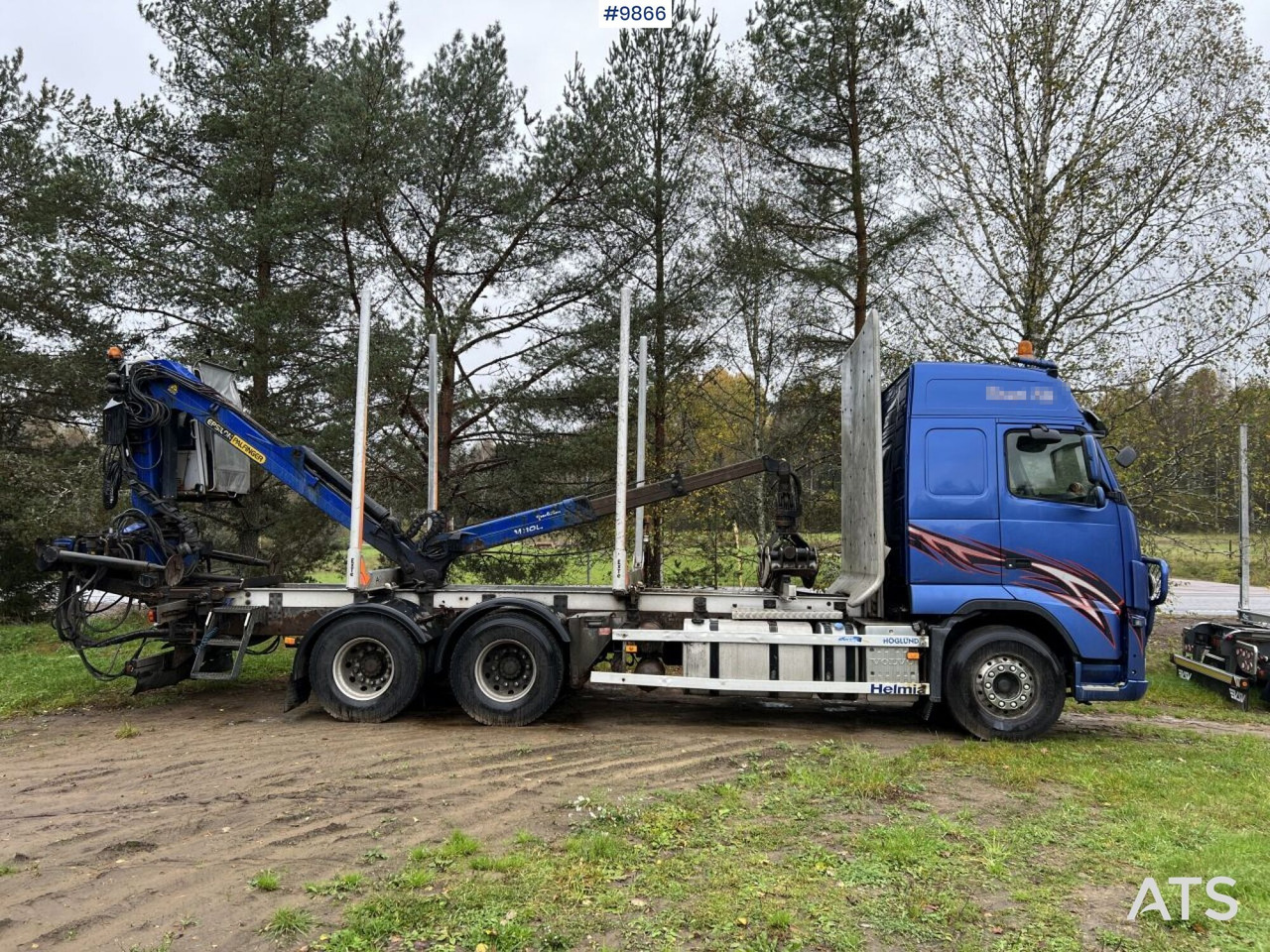 Volvo FH D13 Timber truck with Palfinger M110 crane - Camion forestier: Foto 3 Volvo FH D13 Timber truck with Palfinger M110 crane - Camion forestier: Foto 3