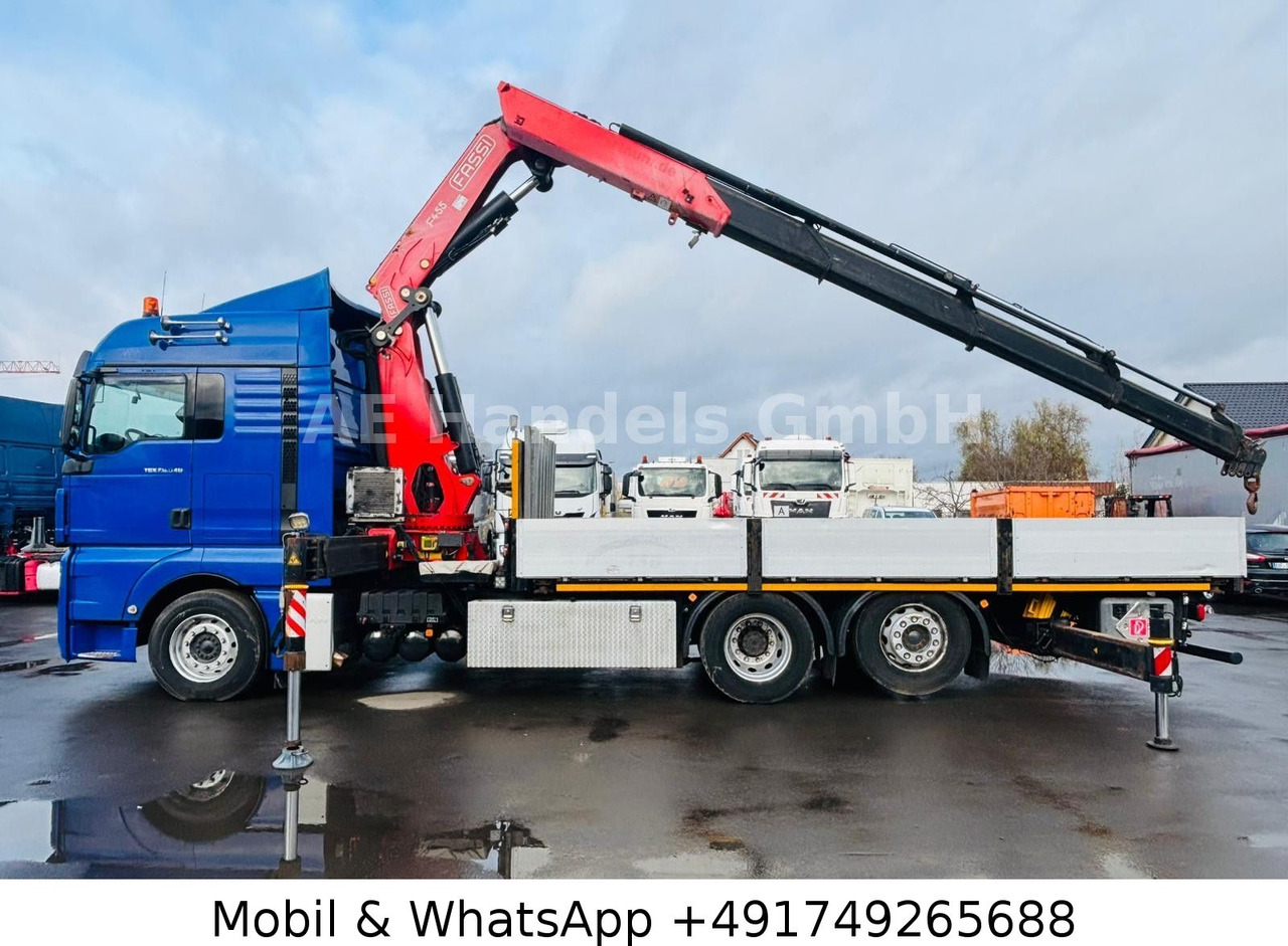 MAN TGX 26.540 XLX BL 6x2 FASSI F455 *Funk/Lenk+Lift - Camion platformă, Camion cu macara: Foto 3 MAN TGX 26.540 XLX BL 6x2 FASSI F455 *Funk/Lenk+Lift - Camion platformă, Camion cu macara: Foto 3