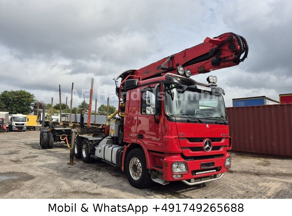 Mercedes-Benz Actros III 2660 L BL 6x4 *Retarder/AP/Palfinger Mercedes-Benz Actros III 2660 L BL 6x4 *Retarder/AP/Palfinger - Camion forestier: Foto 1 Mercedes-Benz Actros III 2660 L BL 6x4 *Retarder/AP/Palfinger Mercedes-Benz Actros III 2660 L BL 6x4 *Retarder/AP/Palfinger - Camion forestier: Foto 1