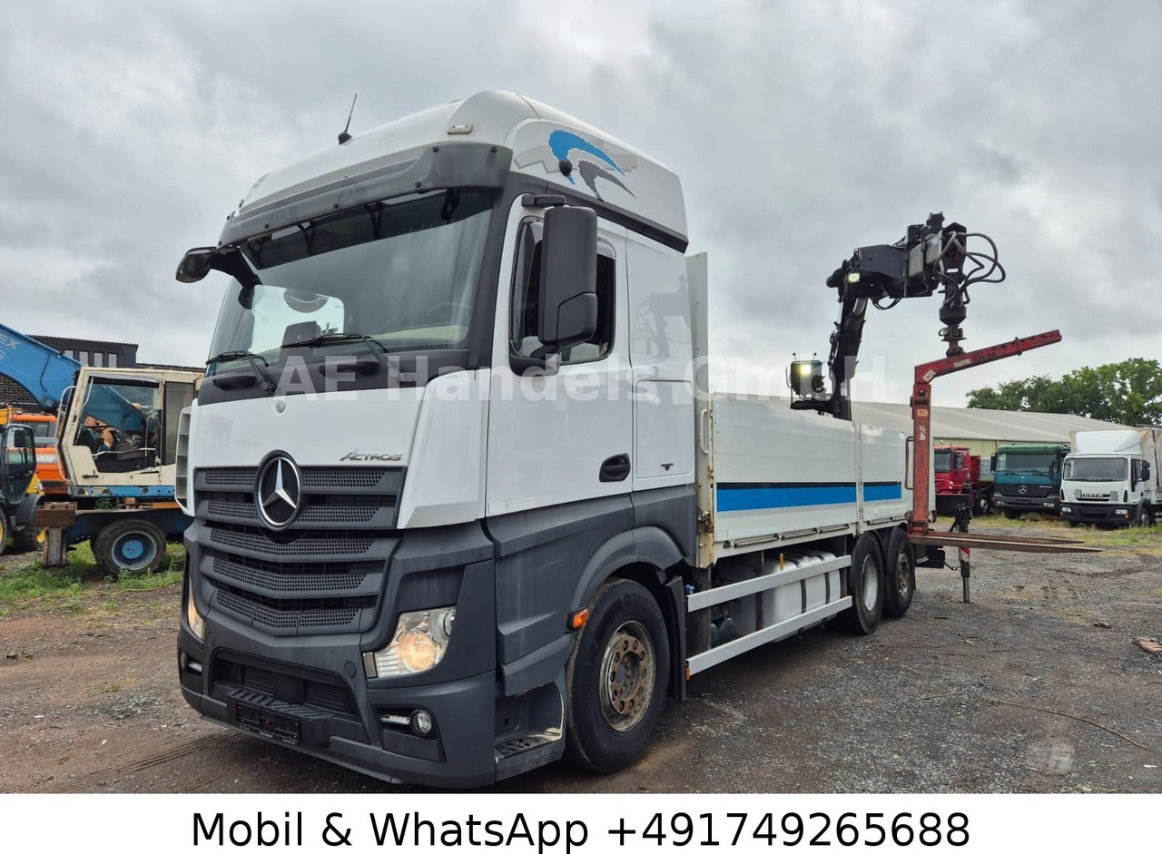 Mercedes-Benz Actros IV 2646 L LL 6x2 *Retarder/Hiab-177K-Pro - Camion platformă, Camion cu macara: Foto 1 Mercedes-Benz Actros IV 2646 L LL 6x2 *Retarder/Hiab-177K-Pro - Camion platformă, Camion cu macara: Foto 1