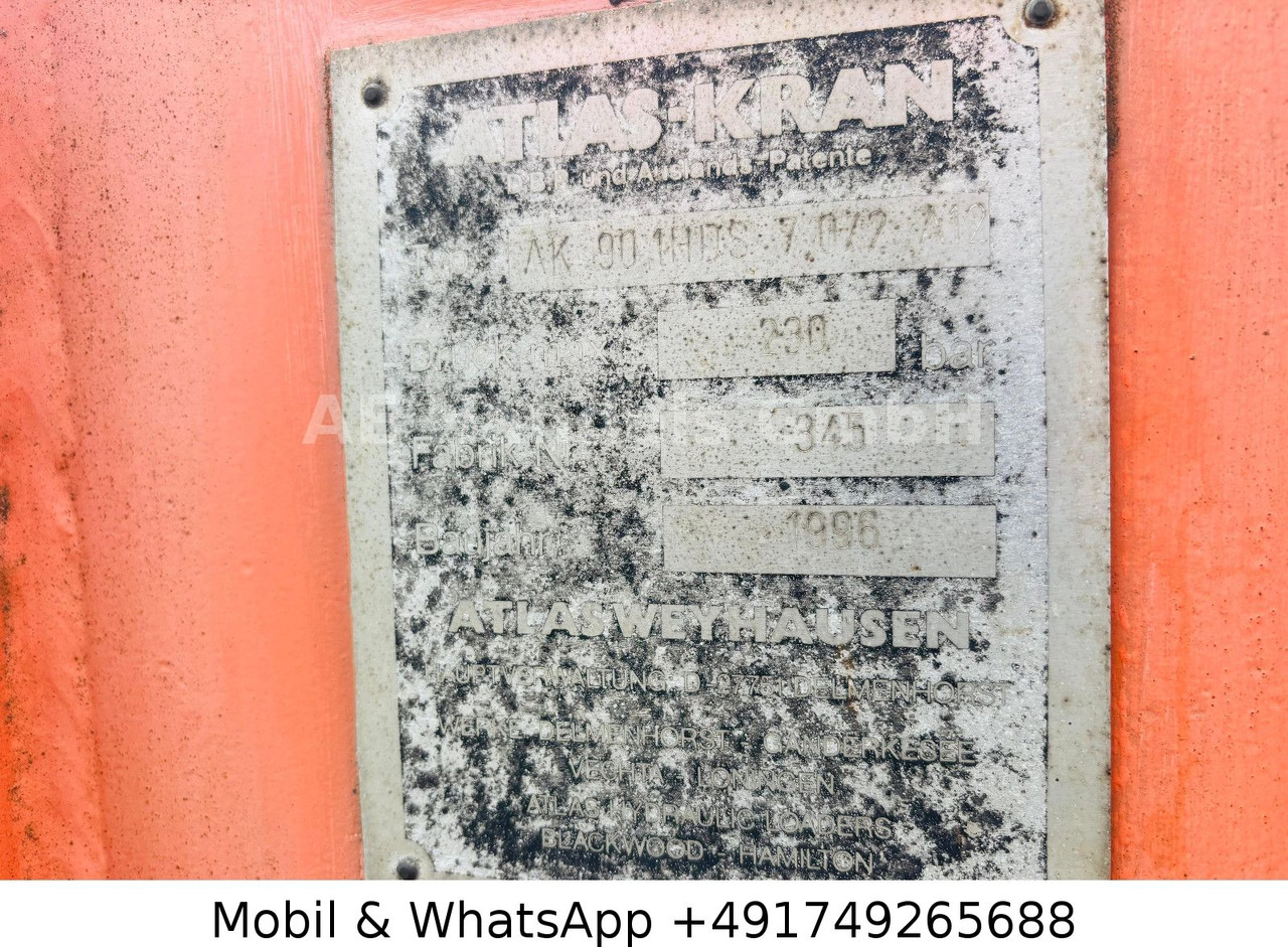 Camion cu macara Mozelt Anlagentechnik B8B0 *Atlas-AK-90/17m³: Foto 18