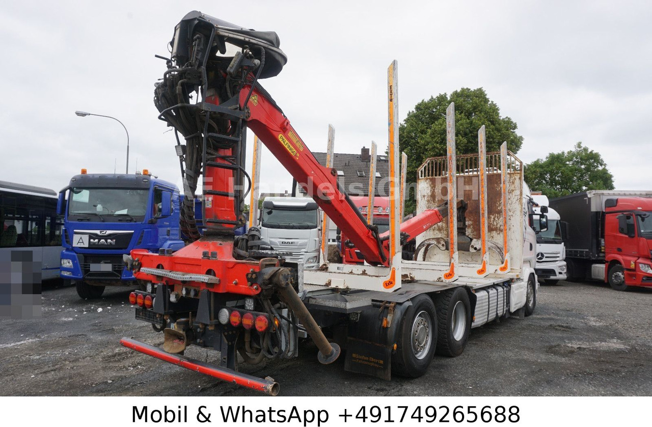 Scania R580 V8 Highline Palfinger-M120L97 *Retarder/ACC - Camion forestier, Camion cu macara: Foto 4 Scania R580 V8 Highline Palfinger-M120L97 *Retarder/ACC - Camion forestier, Camion cu macara: Foto 4