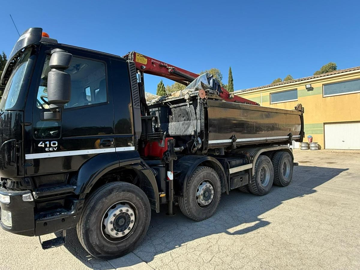 Iveco TRAKKER 410 EEV BI-BENNE GRUE MARREL 8X4 - Camion basculantă: Foto 3 Iveco TRAKKER 410 EEV BI-BENNE GRUE MARREL 8X4 - Camion basculantă: Foto 3