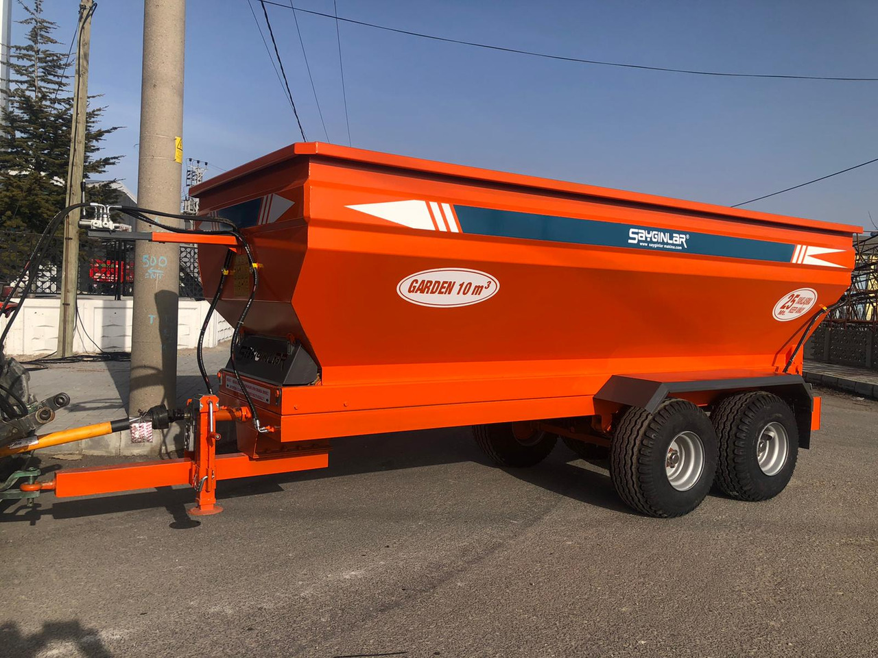 SAYGINLAR GARDEN 10 TON - Maşină de împrăştiat gunoi de grajd: Foto 3 SAYGINLAR GARDEN 10 TON - Maşină de împrăştiat gunoi de grajd: Foto 3