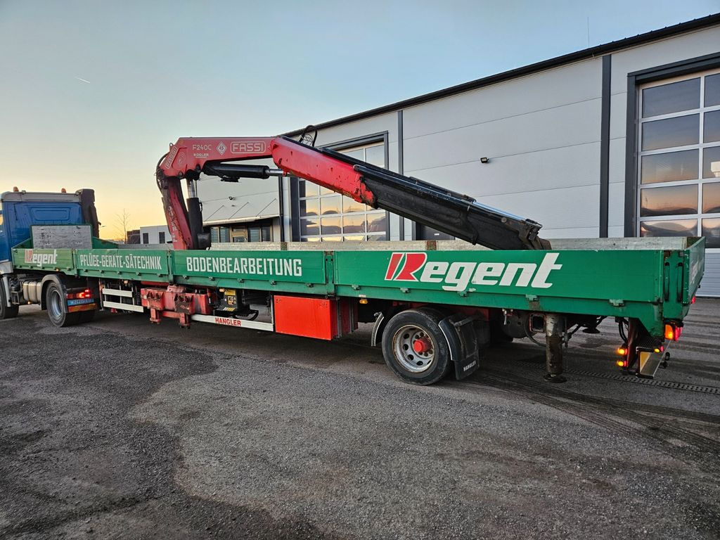 Hangler Kran Fassi F 240 Funk - Semiremorcă platformă: Foto 1 Hangler Kran Fassi F 240 Funk - Semiremorcă platformă: Foto 1