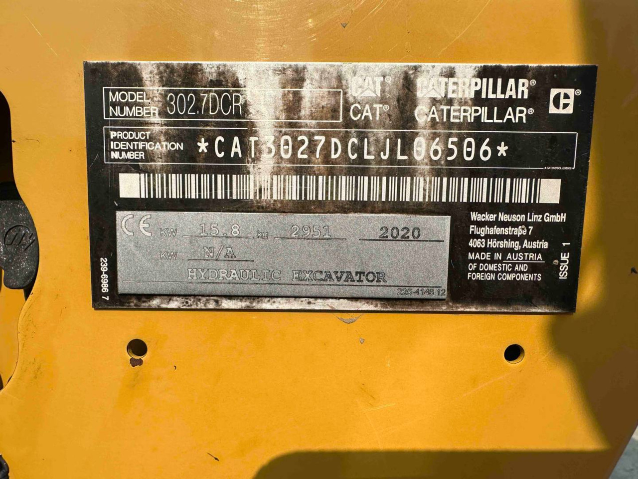 Excavator pe şenile CAT 302.7DCR: Foto 6 Excavator pe şenile CAT 302.7DCR: Foto 6