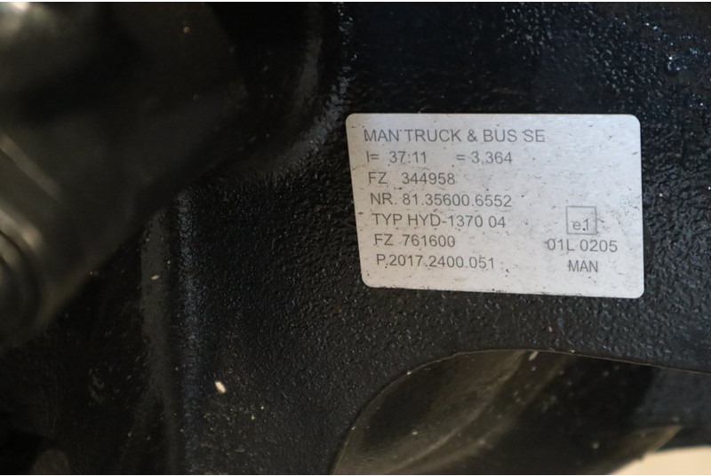 MAN HYD-1370-04 37/11 81.35003-7617 BRANDNEW - Axă spate pentru Camion: Foto 5 MAN HYD-1370-04 37/11 81.35003-7617 BRANDNEW - Axă spate pentru Camion: Foto 5