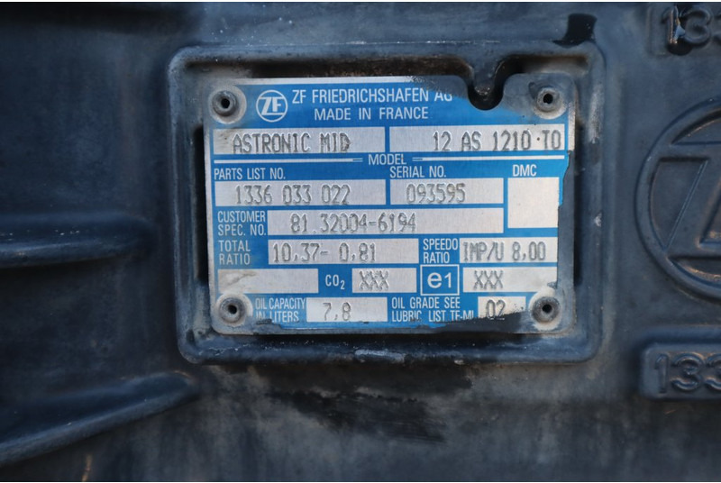 ZF 12AS1210OD TGM - Cutie de viteze pentru Camion: Foto 5 ZF 12AS1210OD TGM - Cutie de viteze pentru Camion: Foto 5