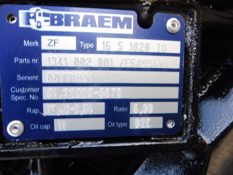 ZF 16S1820TO - Cutie de viteze pentru Camion: Foto 5 ZF 16S1820TO - Cutie de viteze pentru Camion: Foto 5