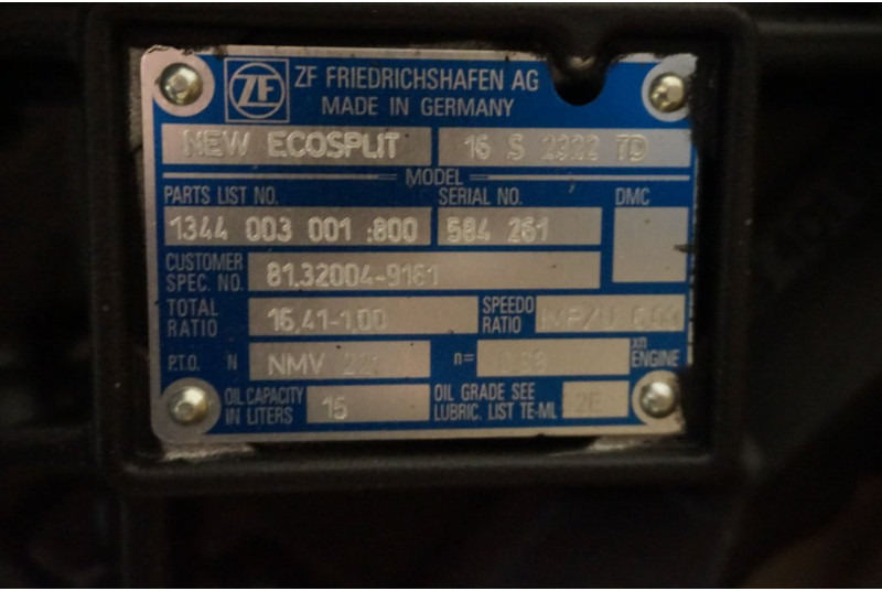 ZF 16S2322TD + NMV221 81.32004-6161 - Cutie de viteze pentru Camion: Foto 5 ZF 16S2322TD + NMV221 81.32004-6161 - Cutie de viteze pentru Camion: Foto 5