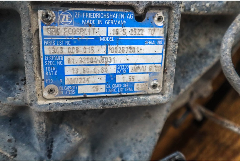 ZF 16S25220OD+NMV221 81.32004-6031 - Cutie de viteze pentru Camion: Foto 5 ZF 16S25220OD+NMV221 81.32004-6031 - Cutie de viteze pentru Camion: Foto 5