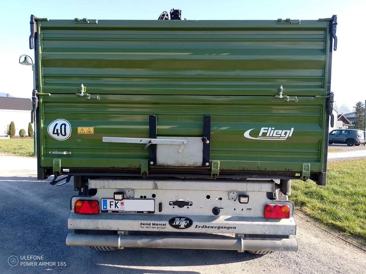 Fliegl TDK160, Agraranhänger, Fassi F110, EU Papiere - Remorcă basculantă: Foto 5 Fliegl TDK160, Agraranhänger, Fassi F110, EU Papiere - Remorcă basculantă: Foto 5