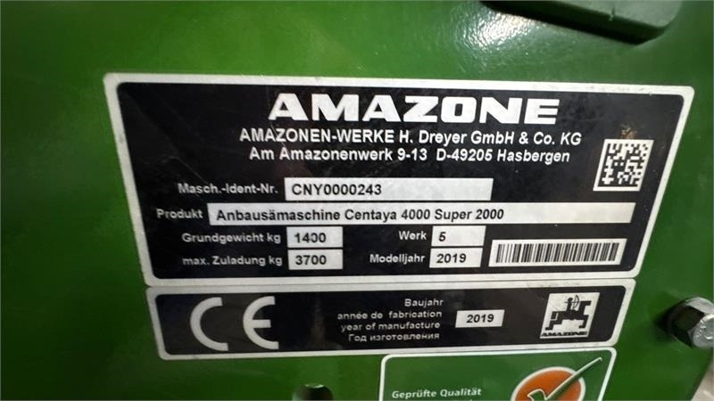 Amazone KG4001Super/Cataya4000Super KG 4001 Super - Semănătoare combinată: Foto 2 Amazone KG4001Super/Cataya4000Super KG 4001 Super - Semănătoare combinată: Foto 2