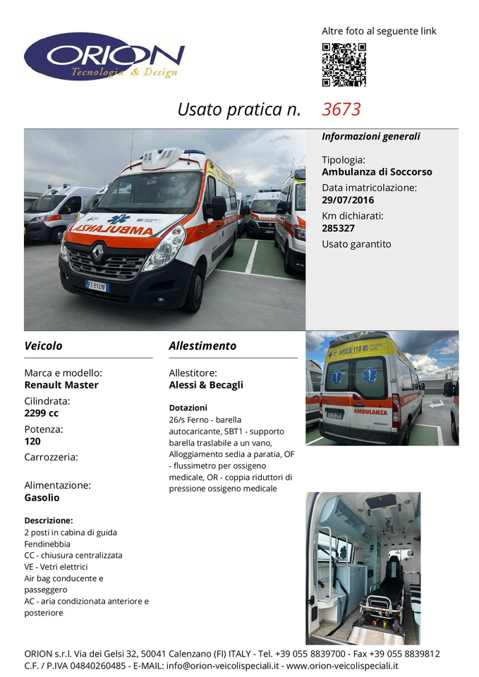 Ambulanță ORION Renault Master: Foto 7